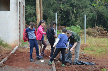Foto - Ação escoteiros - Parque da Pedreira