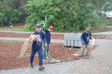 Foto - Ação escoteiros - Parque da Pedreira