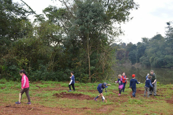 Foto - Ação escoteiros - Parque da Pedreira