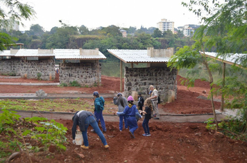 Foto - Ação escoteiros - Parque da Pedreira