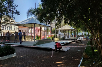 Foto - Manutenção Praça da República