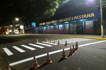 Foto - Marcação Rua Benjamin Constant