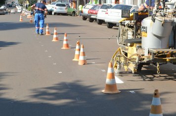 Foto - Marcação Rua Benjamin Constant