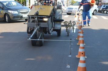Foto - Marcação Rua Benjamin Constant