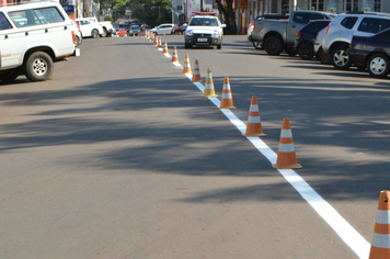 Foto - Marcação Rua Benjamin Constant