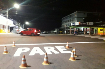 Foto - Marcação Rua Benjamin Constant