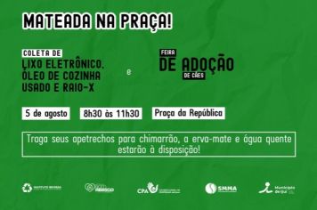 Venha participar da Mateada na Praça da República!