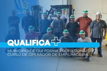 Profissionais estão formados no curso de Operador de Empilhadeiras
