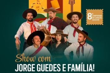 Festival começa quinta e terá show de Jorge Guedes e família no sábado