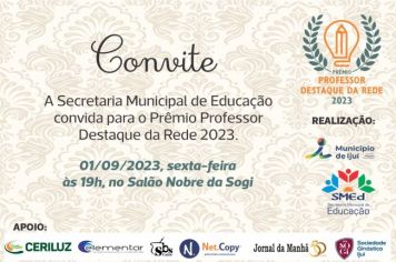Prêmio Professor Destaque ocorre na noite desta sexta