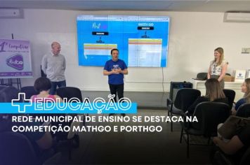 Rede municipal de ensino se destaca na competição Mathgo e Porthgo
