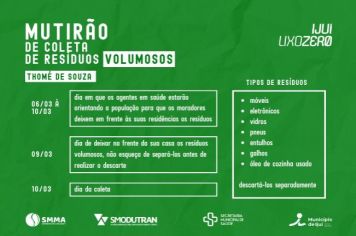 Mutirão de Coleta de Resíduos volumosos