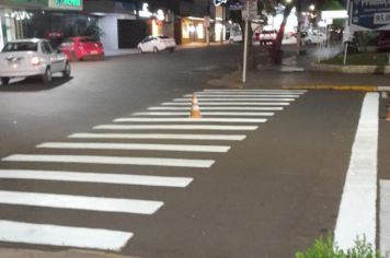 Smodutran realiza pintura e sinalização de vias urbanas