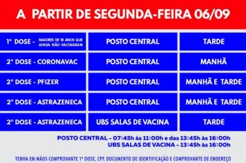 Nota sobre as Vacinas!