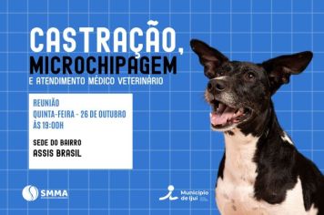 Bairro Assis Brasil recebe reunião sobre microchipagem nesta quinta-feira, 26