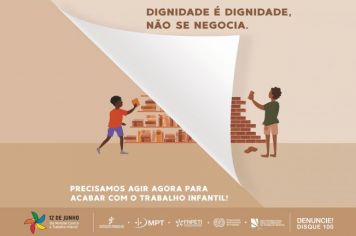 NÃO AO TRABALHO INFANTIL!