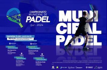 Campeonato Municipal de Padel está com inscrições abertas