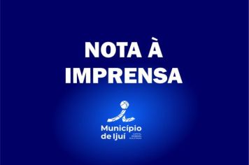 Nota à imprensa