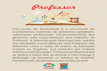 Homenagem ao Dia do Professor