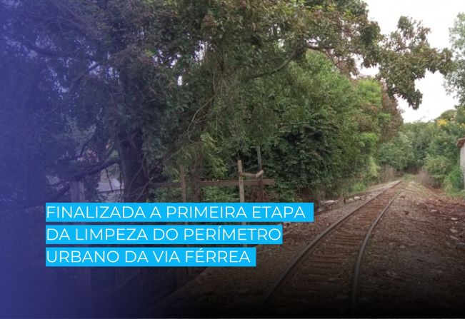 Finalizada a primeira etapa da limpeza do perímetro urbano da Via Férrea