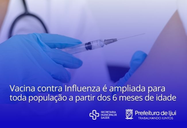 Município abre vacinação contra Influenza para todas as idades