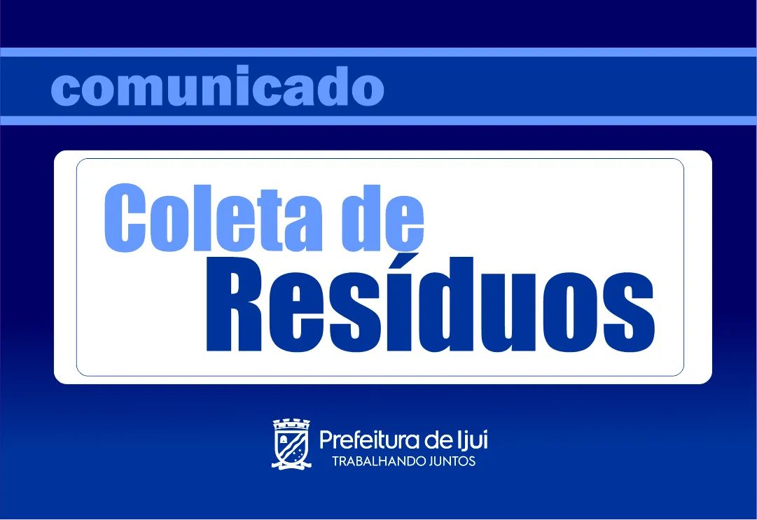 Em função do feriado, não haverá coleta de lixo dia 1º