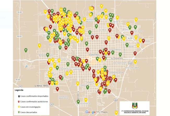 SMS confirma 168 casos de Dengue neste ano