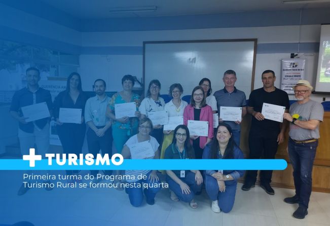 Primeira turma do Programa de Turismo Rural se formou nesta quarta