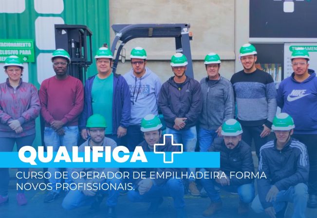 Curso de operador de empilhadeira forma novos profissionais