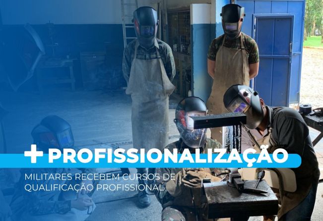Militares recebem cursos de qualificação profissional