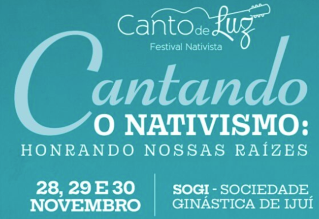 Festival Canto de Luz inicia amanhã em Ijuí