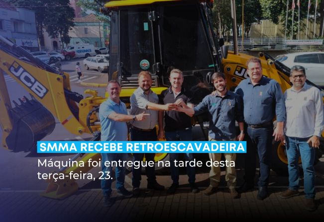 SMMA recebe retroescavadeira