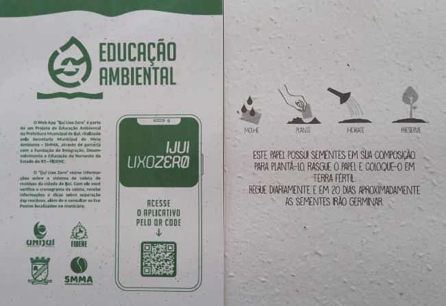 Plantando com papel!