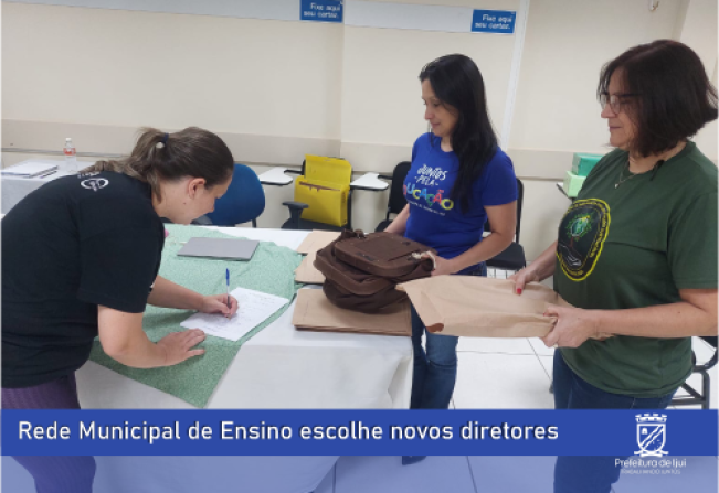 Eleição de diretores das Escolas Municipais ocorre nesta quarta-feira (6)