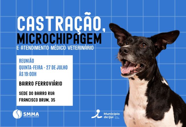 Bairro Ferroviário recebe reunião de Castração e Microchipagem