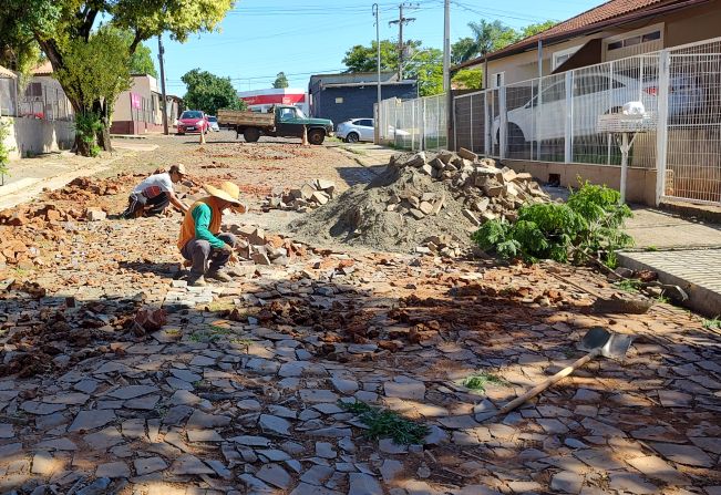 Calçamento alinhado!