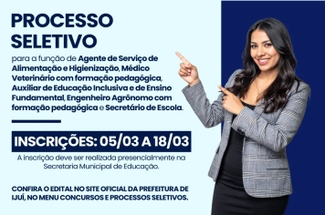 Prefeitura de Ijuí divulga edital de Processo Seletivo Simplificado para contratação temporária