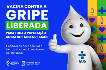 Vacinação para Gripe está disponível para toda população