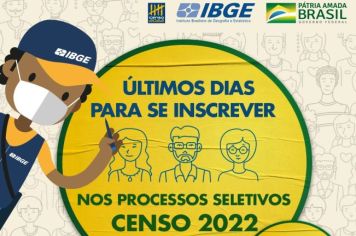 Inscrições do processo seletivo do IBGE 