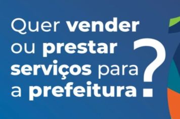 Quer vender pra Prefeitura?