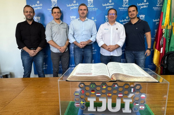 Sistema de monitoramento climático é apresentado ao prefeito por empresa ijuiense da Criatec