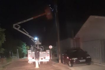 Smodutran realiza manutenção da iluminação pública