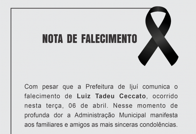 Nota de Falecimento