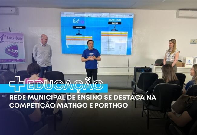 Rede municipal de ensino se destaca na competição Mathgo e Porthgo