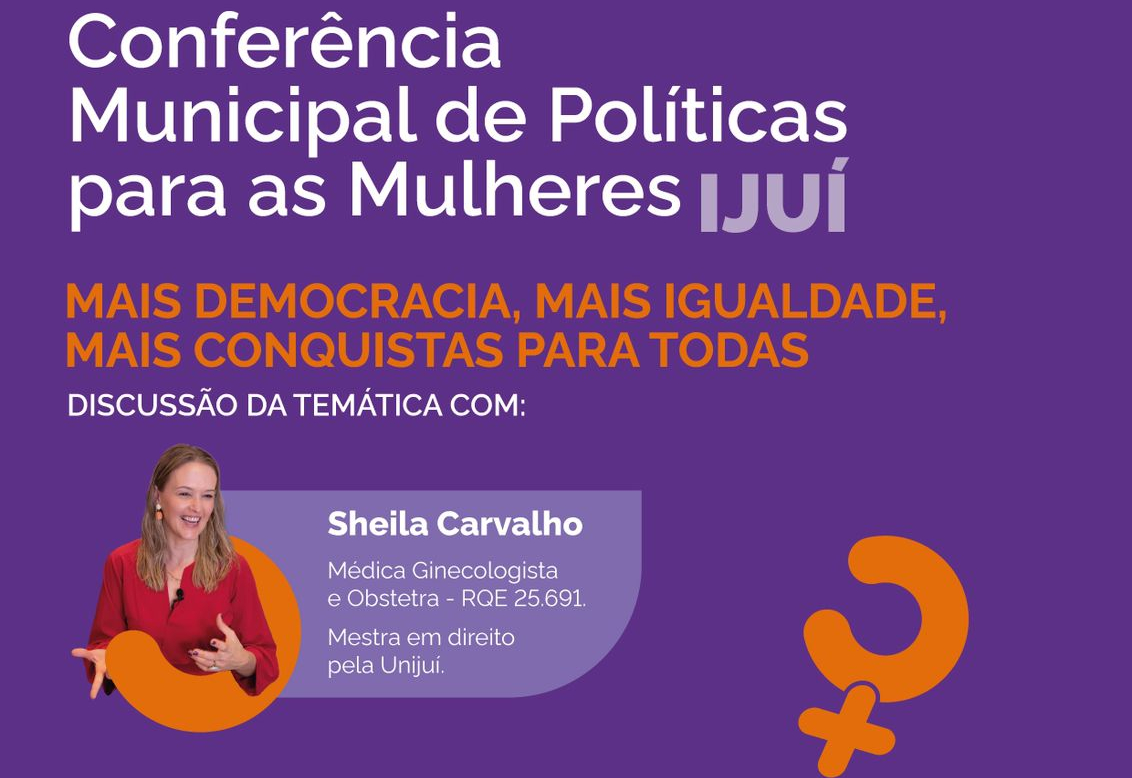 Conferência Municipal de Políticas para Mulheres acontece dia 16