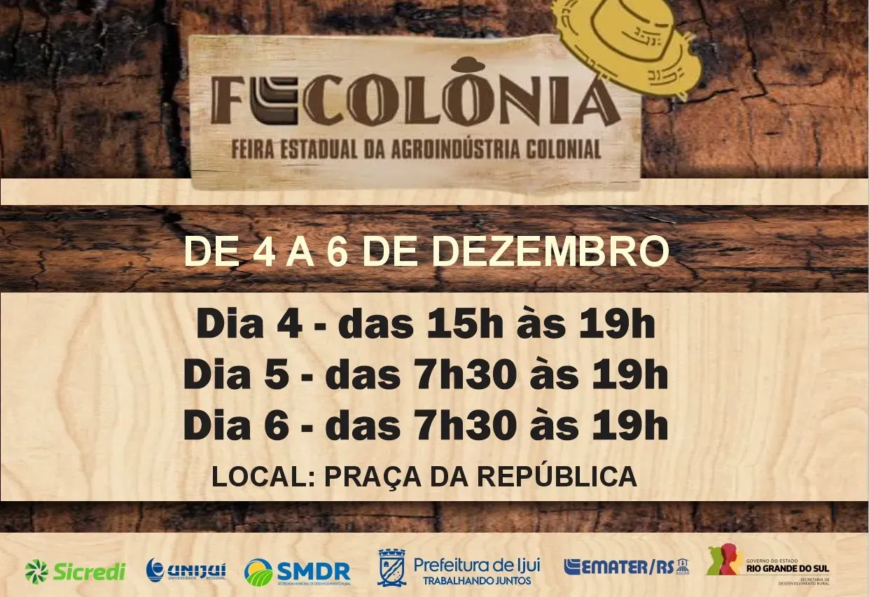 Fecolônia segue até o início da noite deste sábado