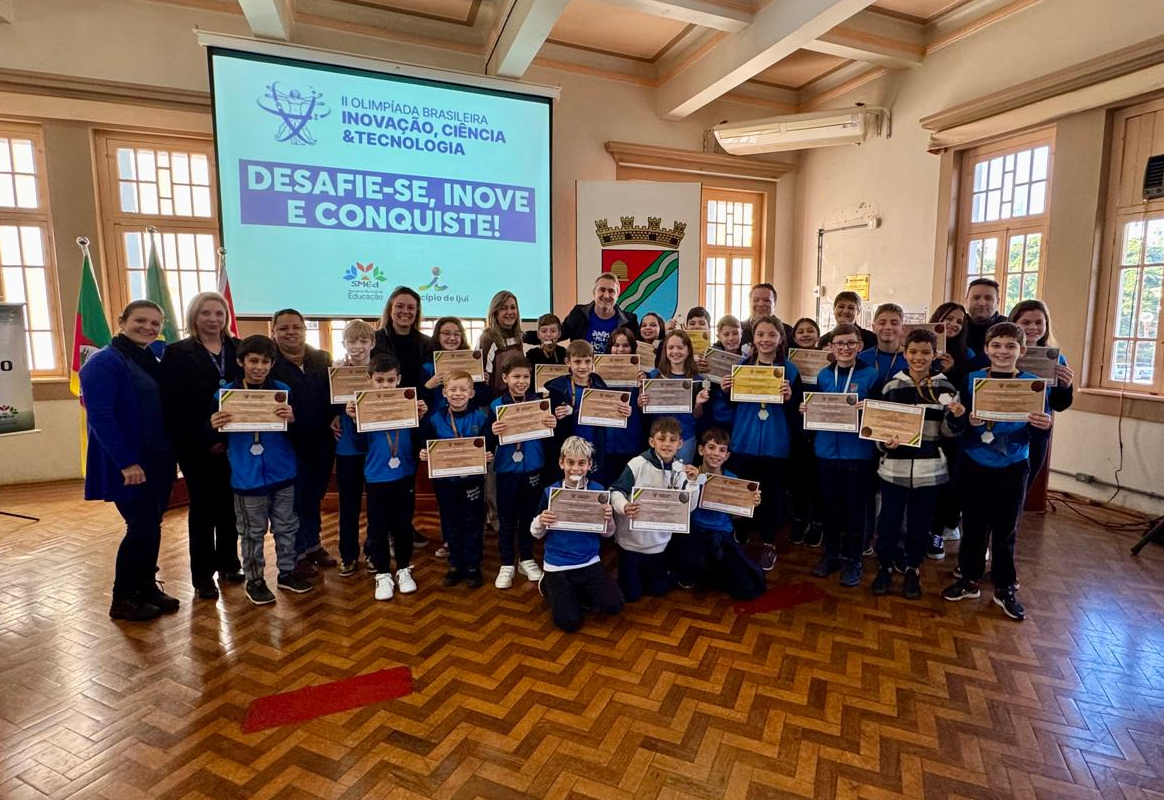 Estudantes da Rede Municipal são premiados na II Olimpíada Brasileira de Inovação, Ciência e Tecnologia