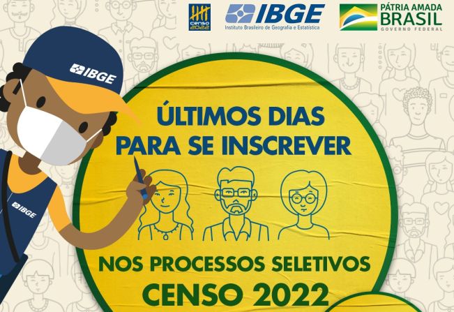 Inscrições do processo seletivo do IBGE 