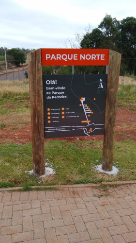 Sinalização do Parque da Pedreira é instalada