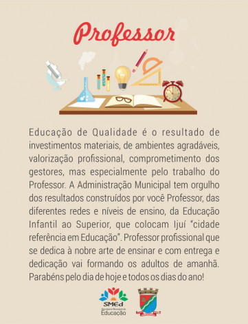 Homenagem ao Dia do Professor